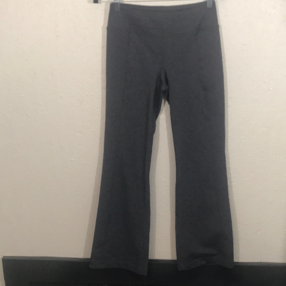 Lucy Powermax Heather Gray Flare Leg Yoga Pants Size S